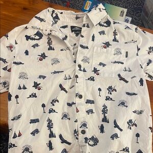 O'Neill Men's White Patterned Shirt